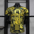 Camiseta Brasil Negra y Amarilla Edición Especial 2024 Versión Jugador - frente