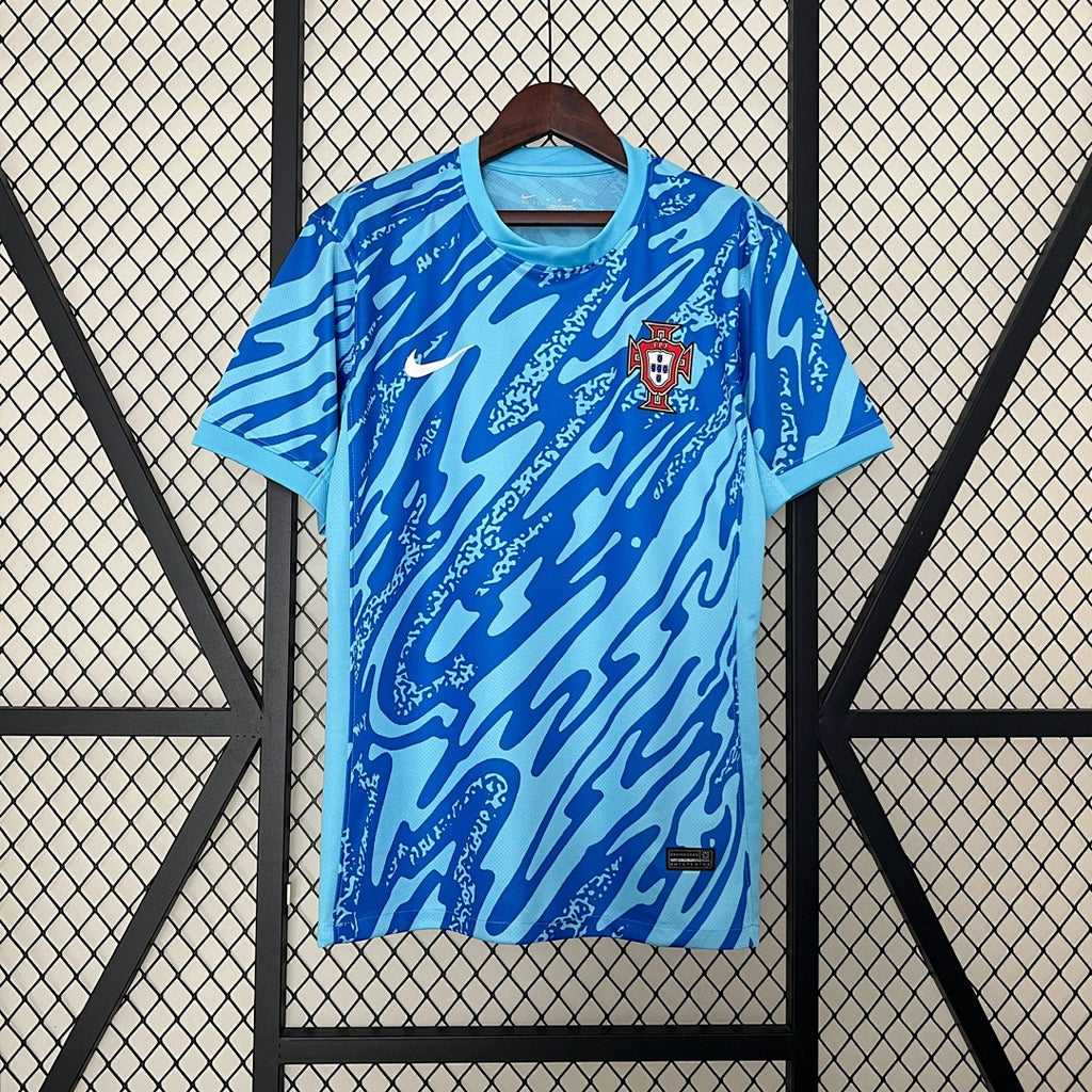 Camiseta Portugal Portero Azul 2024 - frente