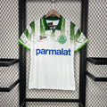 Camiseta Retro Palmeiras Visita Blanca y Negra 1996 - frente