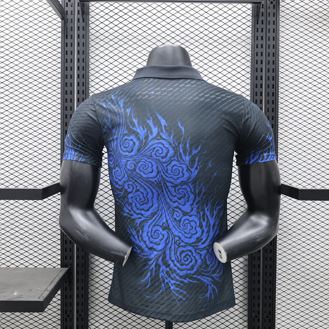 Camiseta Japón Azul y Negra Edición Especial 2024 Versión Jugador - espalda