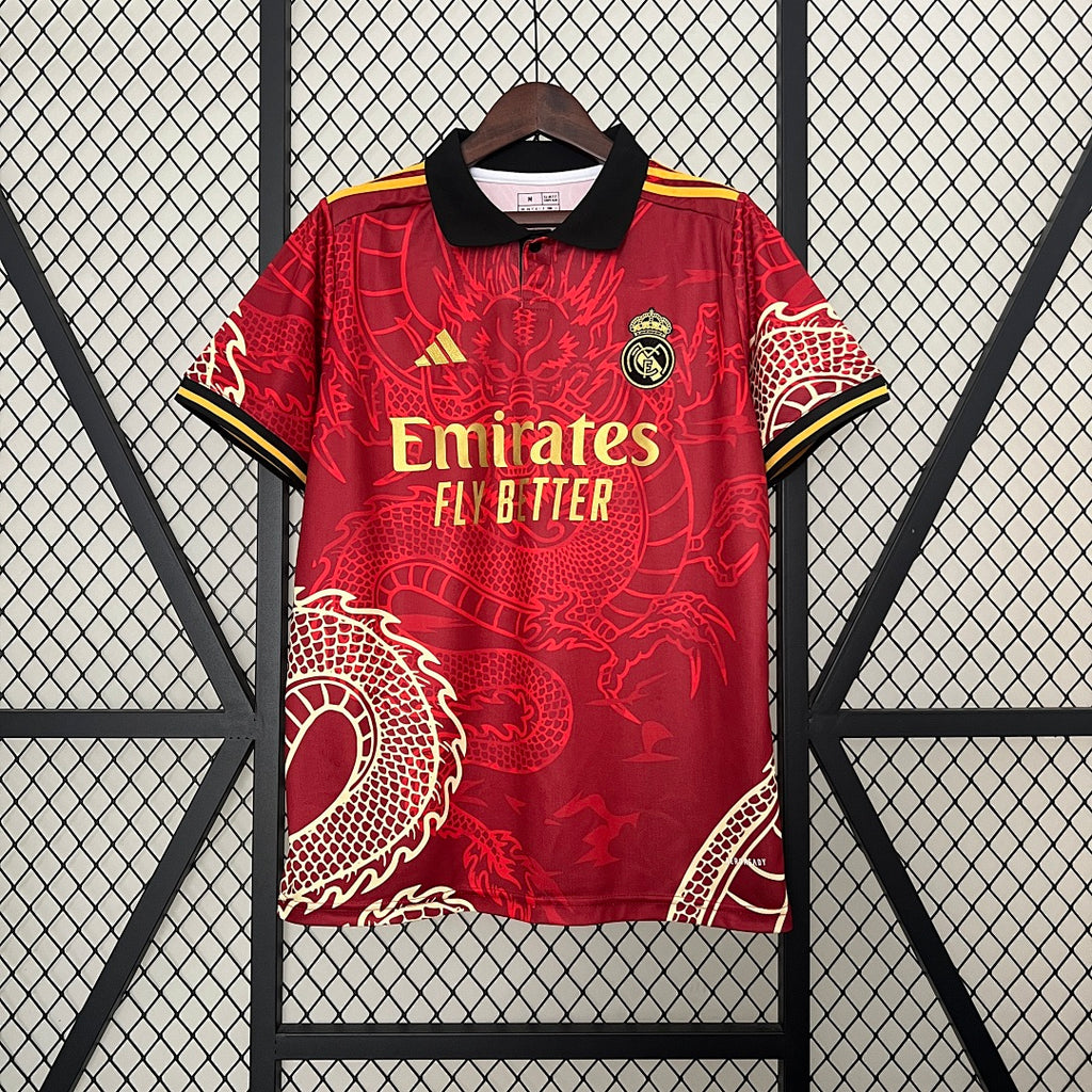 Camiseta Real Madrid Roja y Gris Edición Especial 2024/25 - frente