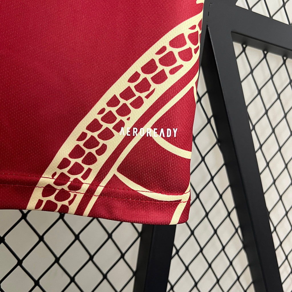 Camiseta Real Madrid Burdeos y Roja Edición Especial 2024/25 - espalda