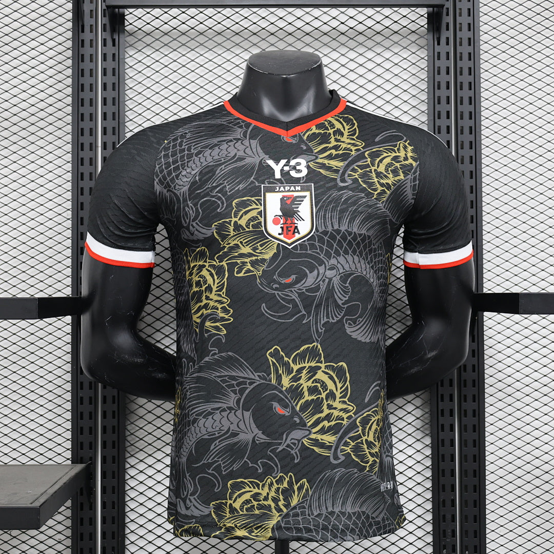 Camiseta Japón Gris y Negra Edición Especial 2024 Versión Jugador - frente