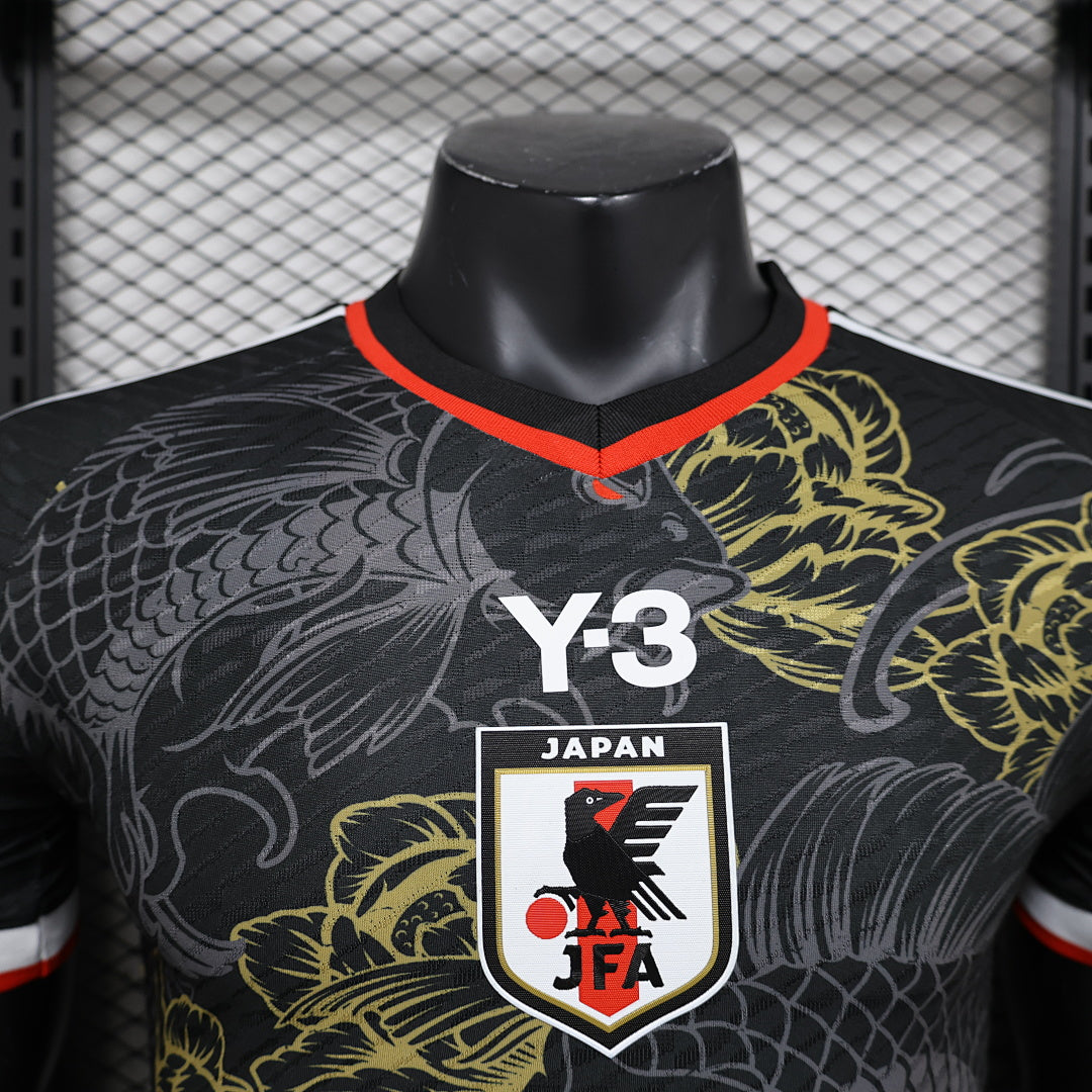 Camiseta Japón Amarilla y Gris Edición Especial 2024 Versión Jugador - espalda