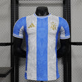 Camiseta Argentina Gris Claro y Azul Marino Edición Especial 2024 Versión Jugador - frente