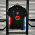 Camiseta FC Barcelona Visita Negra y Gris Claro 2024/25 - frente