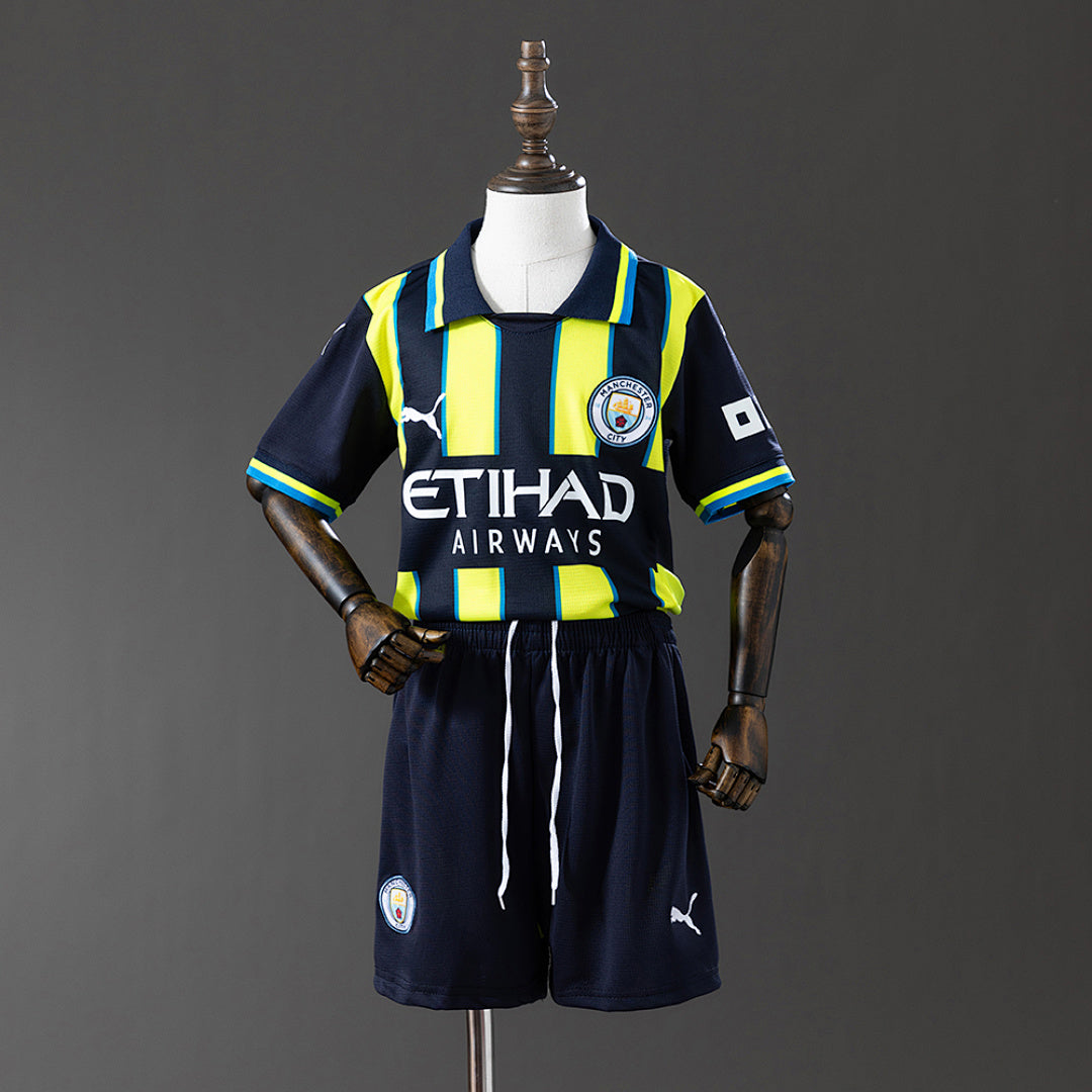 Conjunto Niños Manchester City Visita 2024/25 - frente