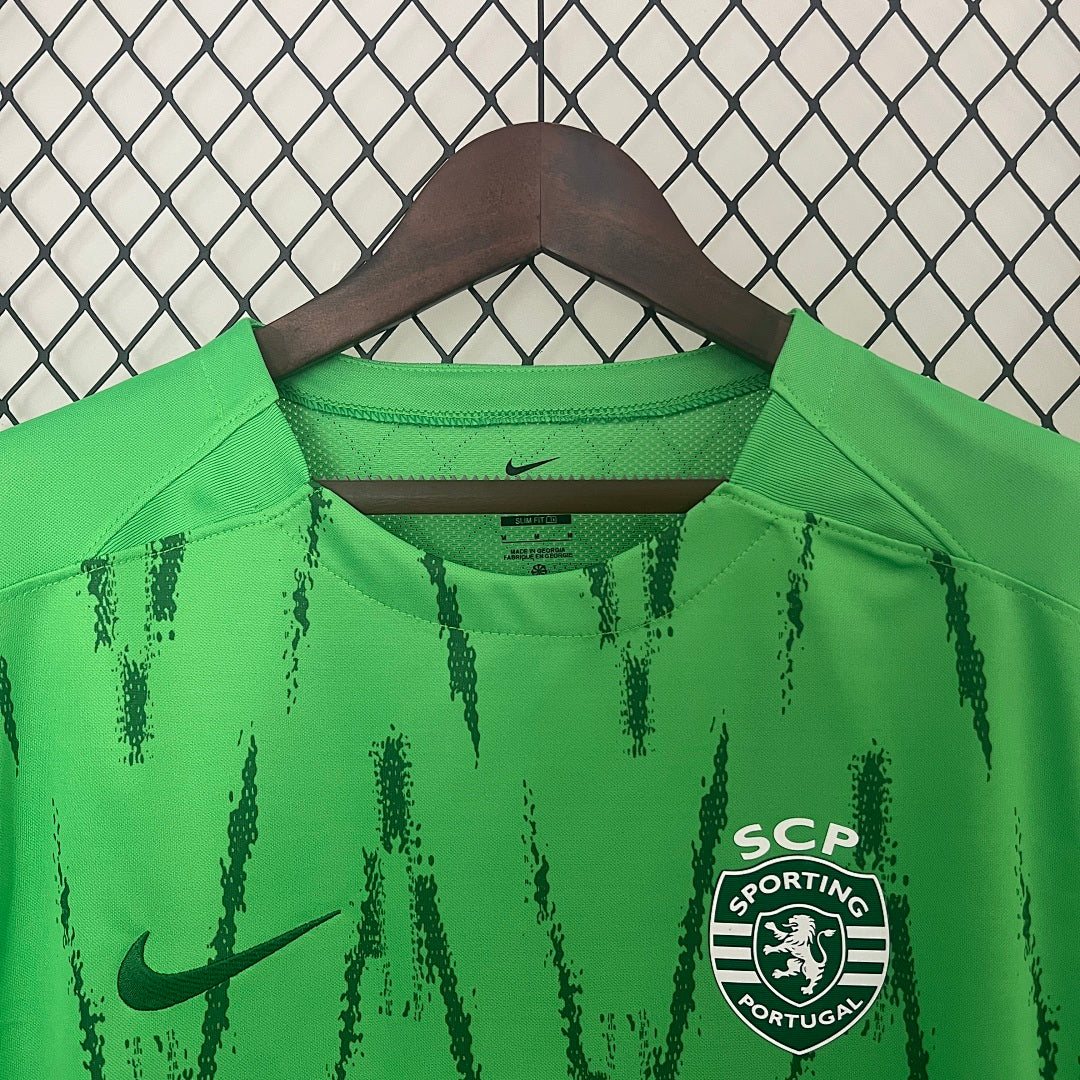 Camiseta Sporting CP Tercera Verde y Verde Oscuro 2024/25 - espalda