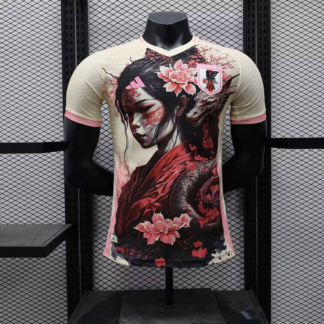 Camiseta Japón Negra y Burdeos Edición Especial 2024 Versión Jugador - frente