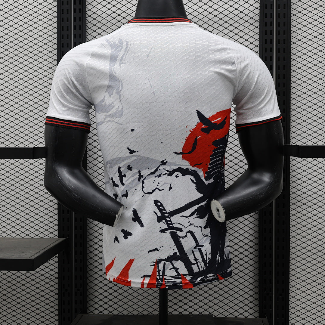 Camiseta Japón Roja y Blanca Edición Especial 2024 Versión Jugador - espalda