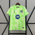Camiseta FC Barcelona Tercera Verde y Azul 2024/25 - frente
