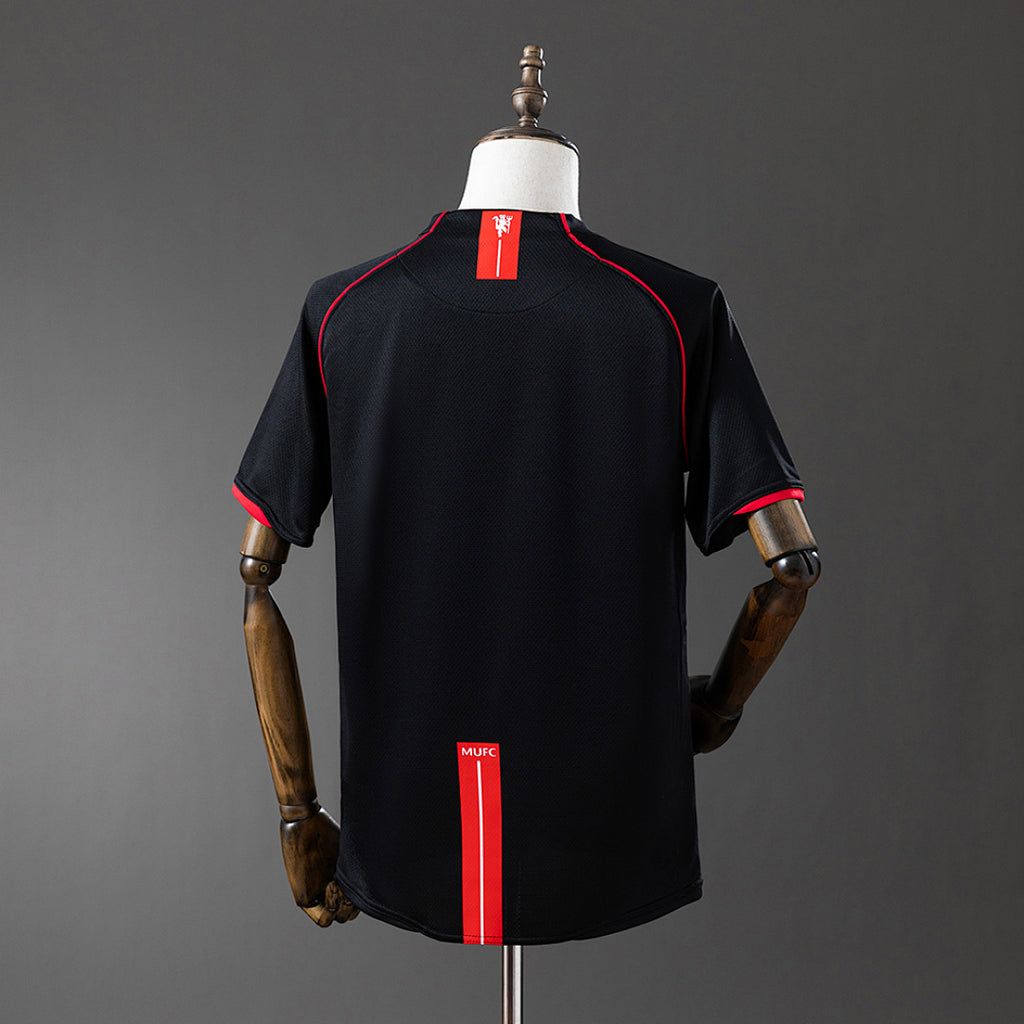Camiseta Retro Manchester United Negra 07/08 - espalda