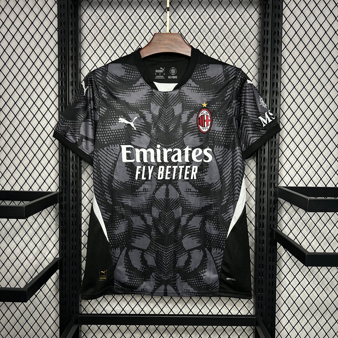 Camiseta AC Milan Portero Negra 2024 - frente