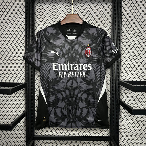 Camiseta AC Milan Portero Negra 2024 - frente