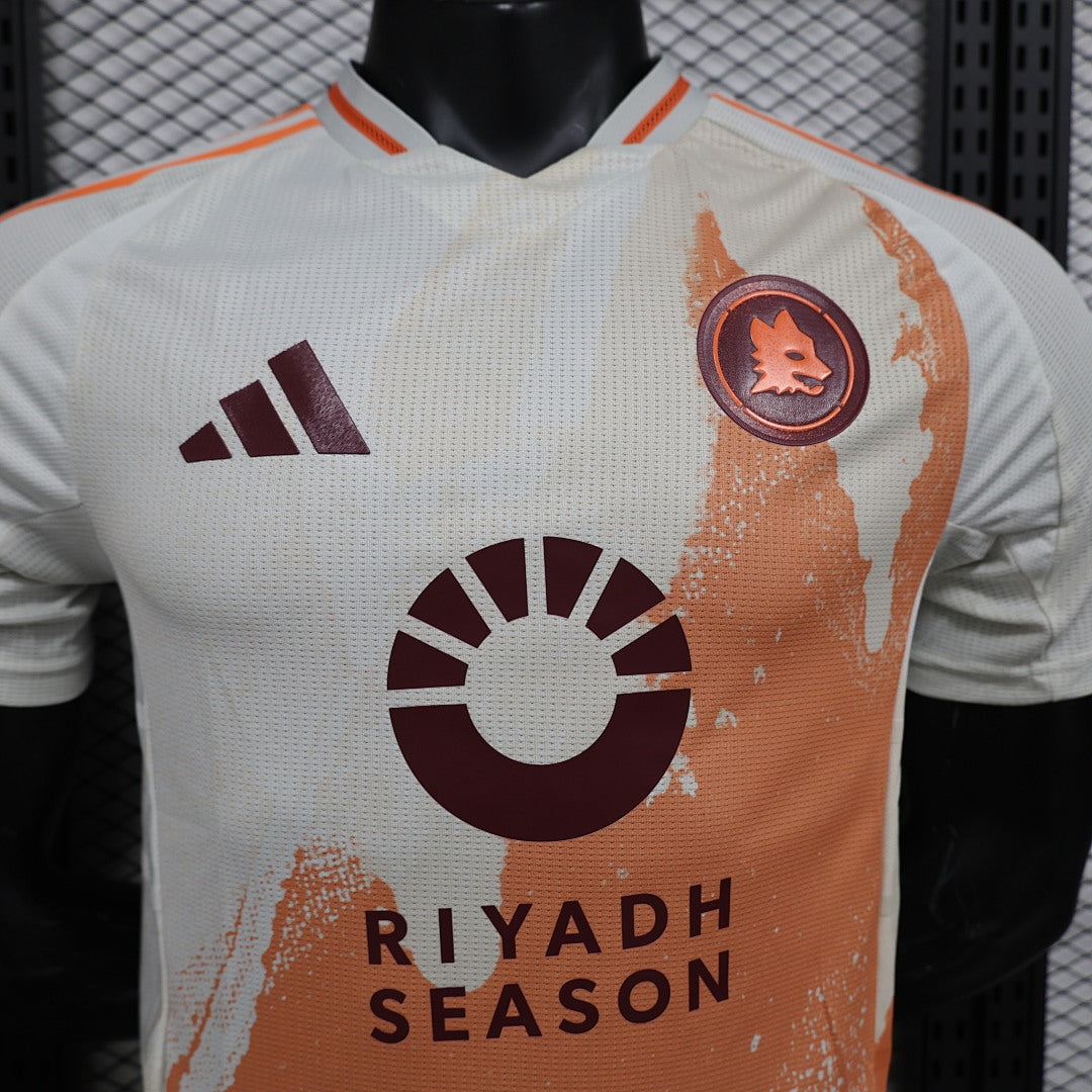 Camiseta AS Roma Visita 2024/25 Versión Jugador - espalda
