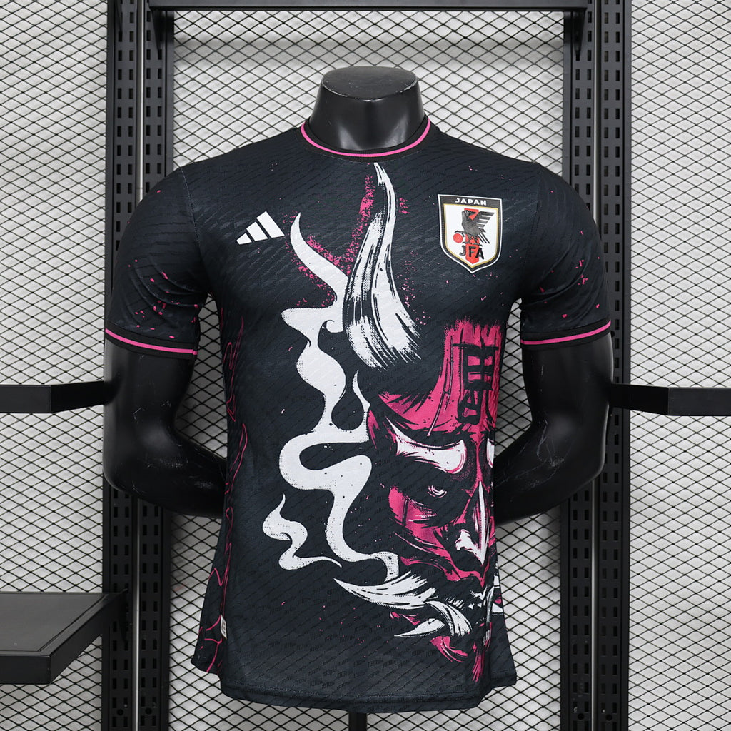 Camiseta Japón Negra y Gris Edición Especial 2024 Versión Jugador - frente