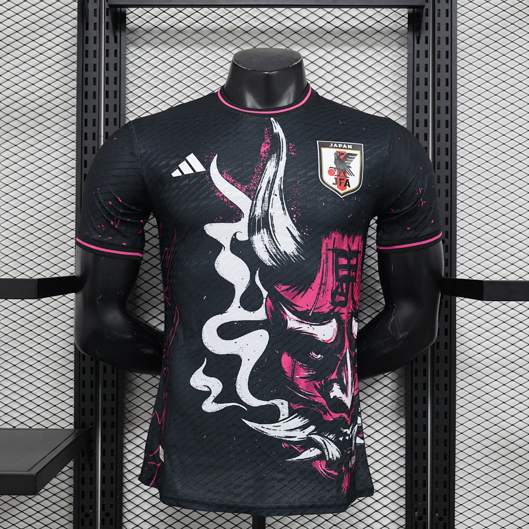 Camiseta Japón Negra y Gris Edición Especial 2024 Versión Jugador - frente