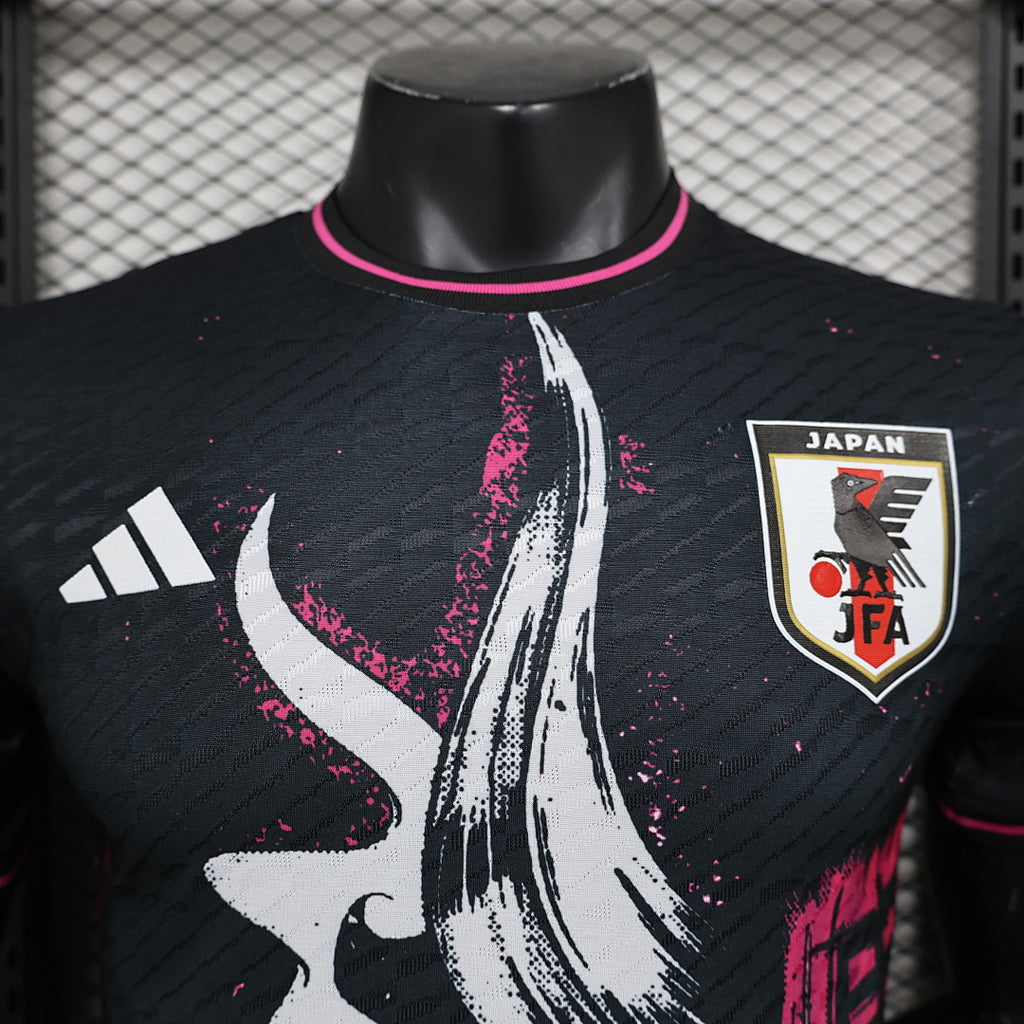 Camiseta Japón Negra y Gris Edición Especial 2024 Versión Jugador - espalda