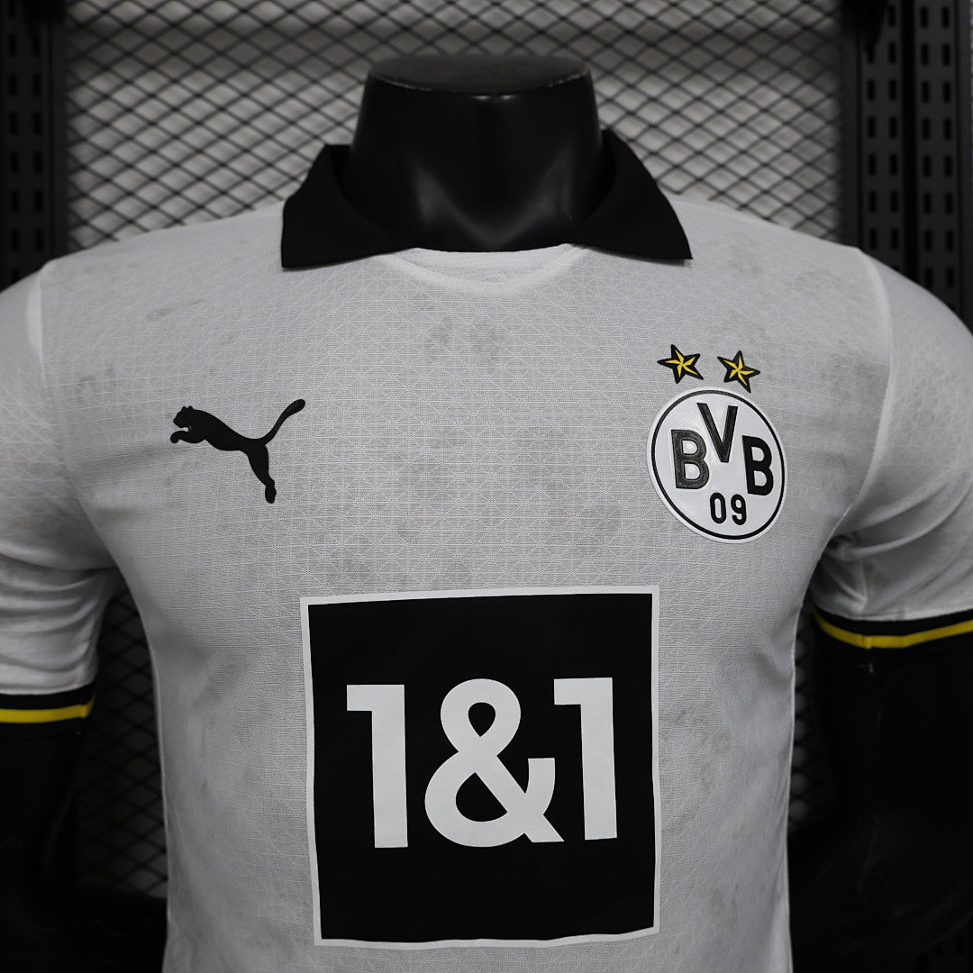 Camiseta Borussia Dortmund Blanca 2024/25 Versión Jugador - espalda