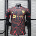 Camiseta FC Barcelona Gris y Roja Edición Especial 2024/25 Versión Jugador - frente