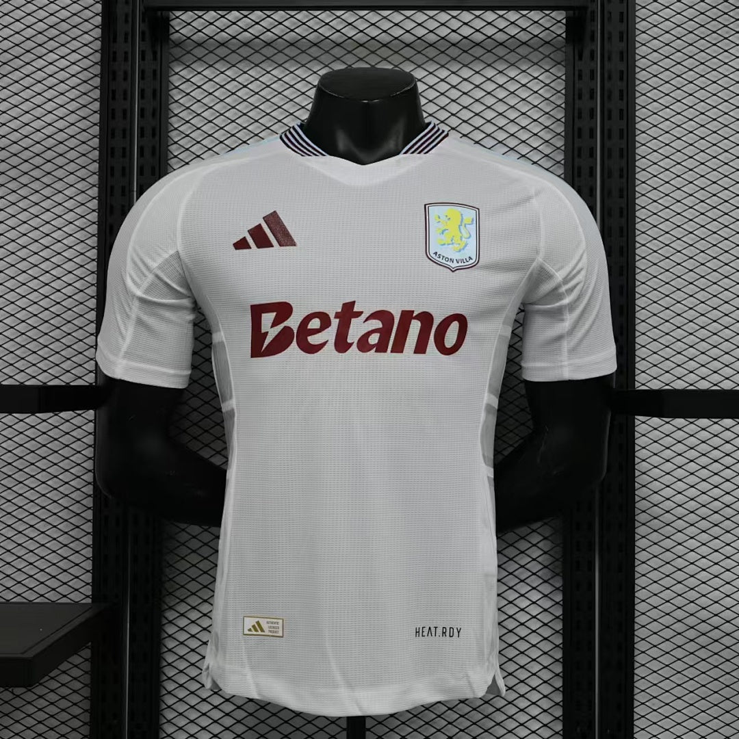 Camiseta Aston Villa Blanca 2024/25 Versión Jugador - frente