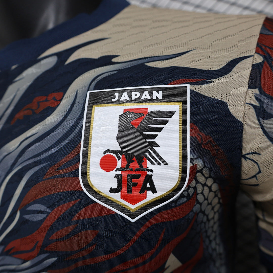 Camiseta Japón Dorada y Gris Edición Especial 2024 Versión Jugador - espalda