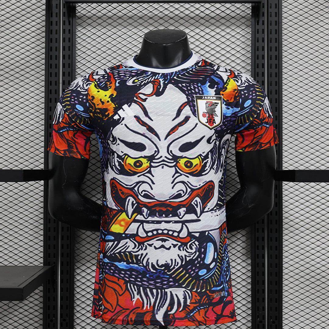 Camiseta Japón Negra y Gris Claro Edición Especial 2024 Versión Jugador II - frente