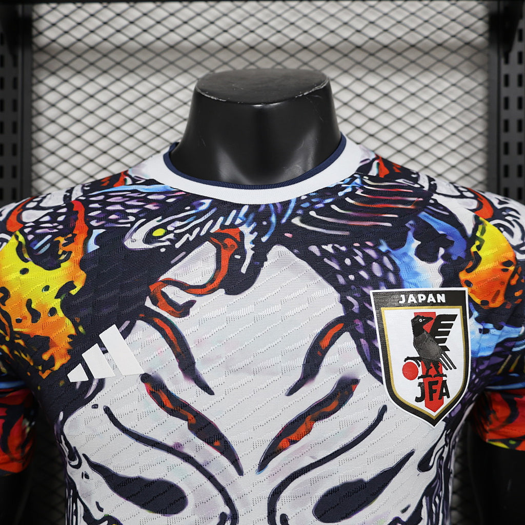 Camiseta Japón Naranja y Negra Edición Especial 2024 Versión Jugador - espalda