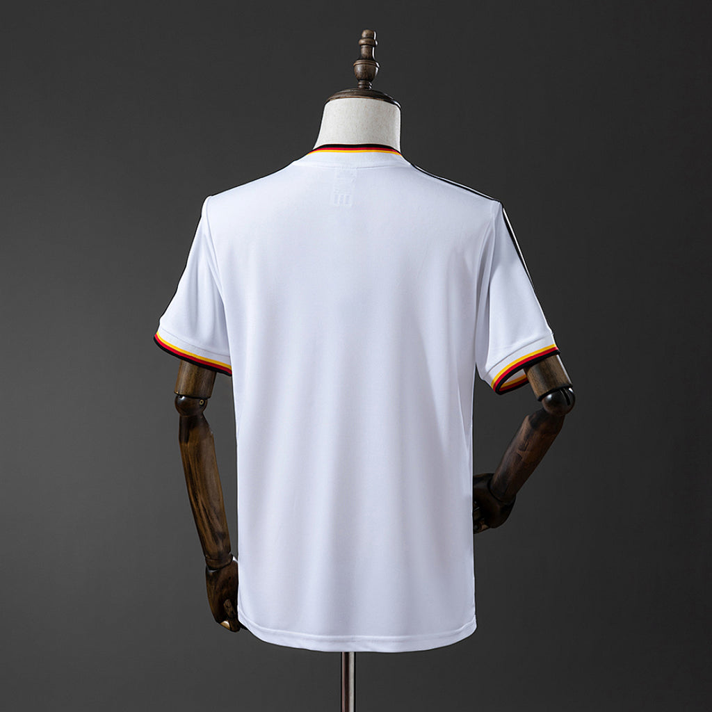 Camiseta Retro Alemania Local Celeste y Negra 1986 - espalda
