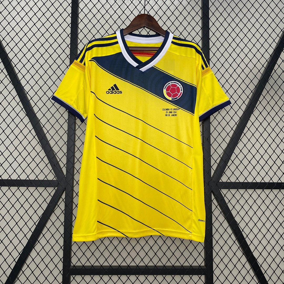 Camiseta Retro Colombia Local 2014 - frente