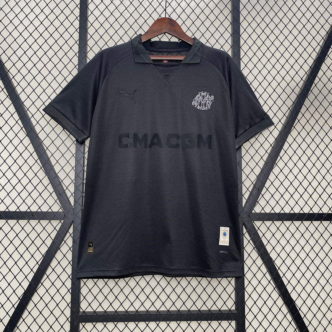 Camiseta Olympique de Marsella Negra Edición Especial 2024/25 - frente