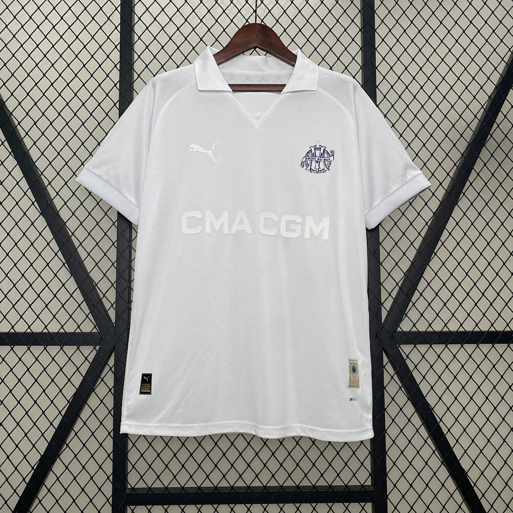 Camiseta Olympique de Marsella Blanca Edición Especial 2024/25 - frente