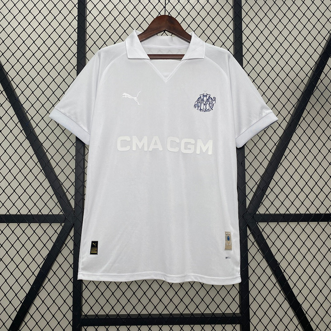 Camiseta Olympique de Marsella Blanca Edición Especial 2024/25 - frente