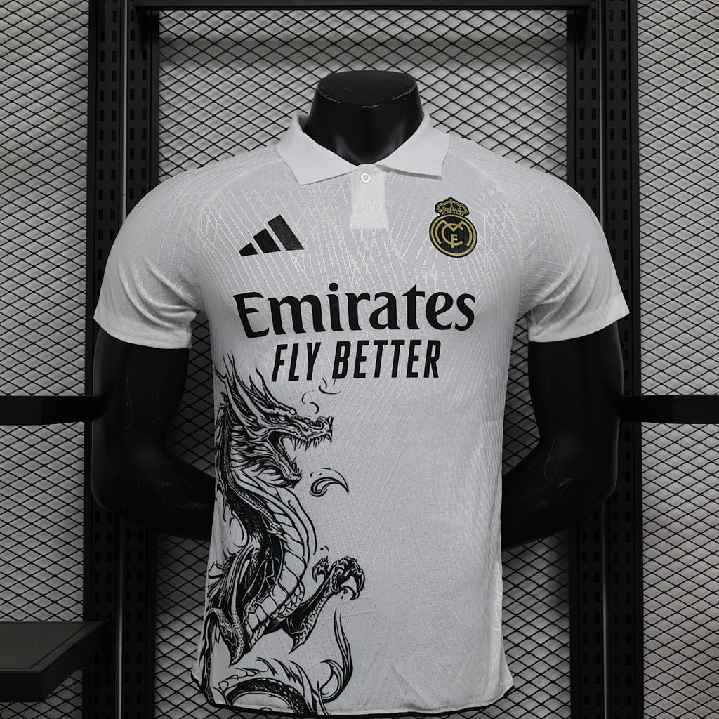 Camiseta Real Madrid Gris Claro y Negra Edición Especial 2024/25 Versión Jugador - frente