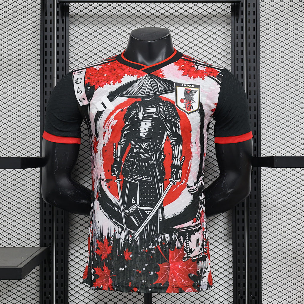 Camiseta Japón Negra y Gris Claro Edición Especial 2024 Versión Jugador V - frente