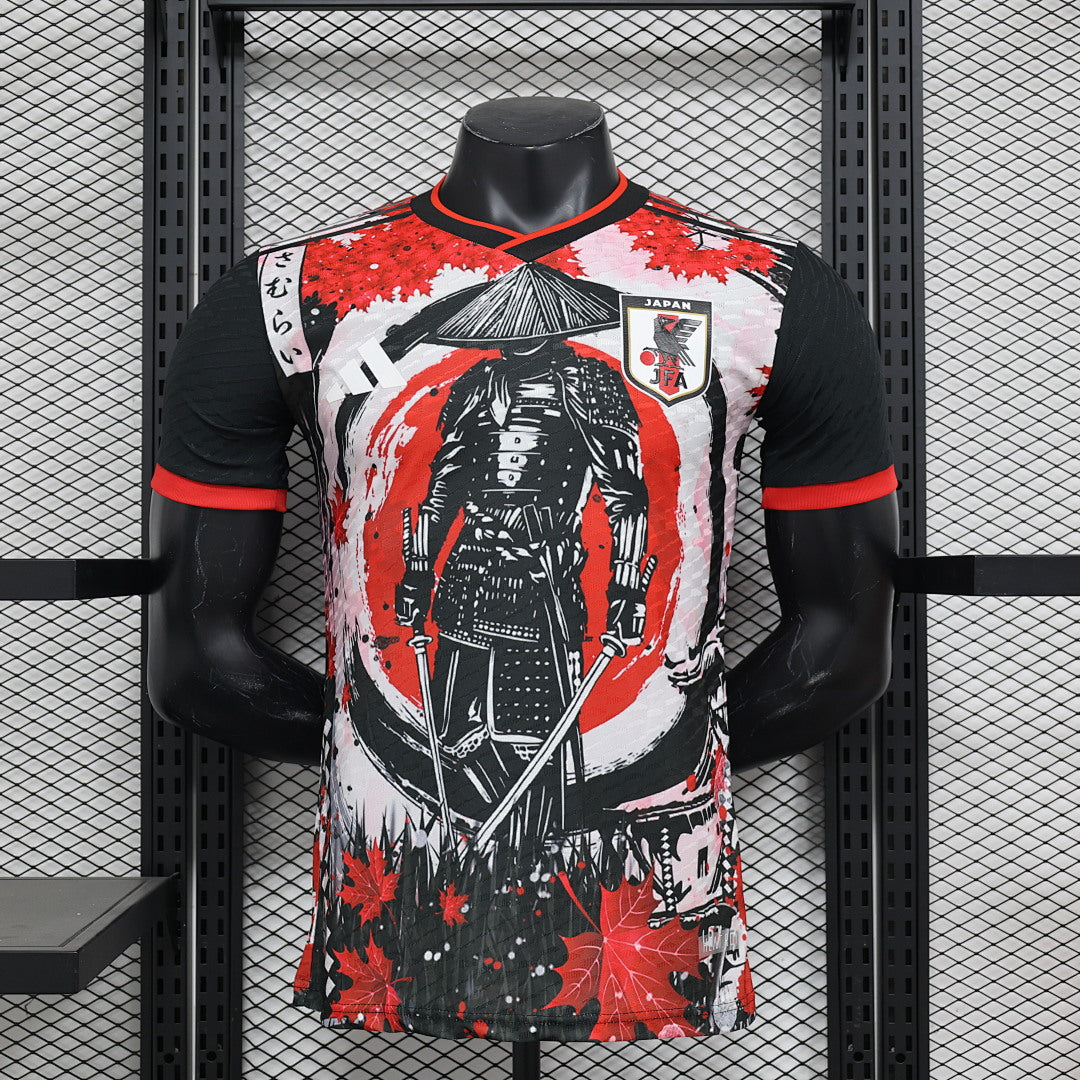 Camiseta Japón Negra y Gris Claro Edición Especial 2024 Versión Jugador V - frente