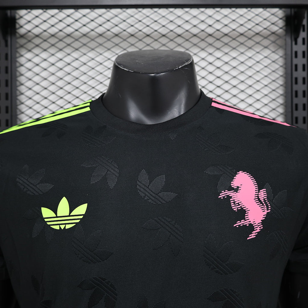 Camiseta Manchester United Gris y Negra Edición Especial 2024/25 Versión Jugador - espalda