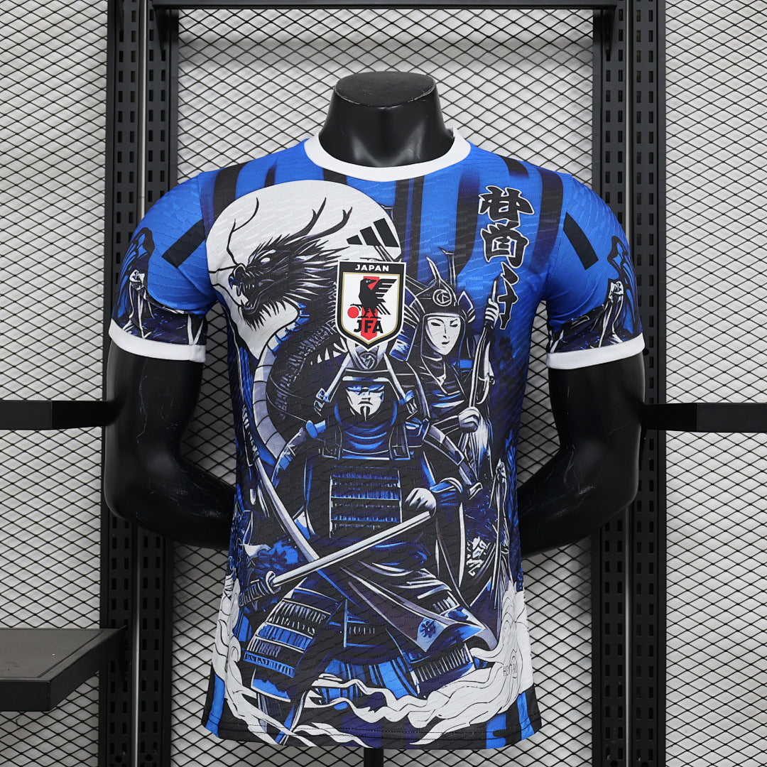 Camiseta Japón Negra y Azul Marino Edición Especial 2024 Versión Jugador II - frente