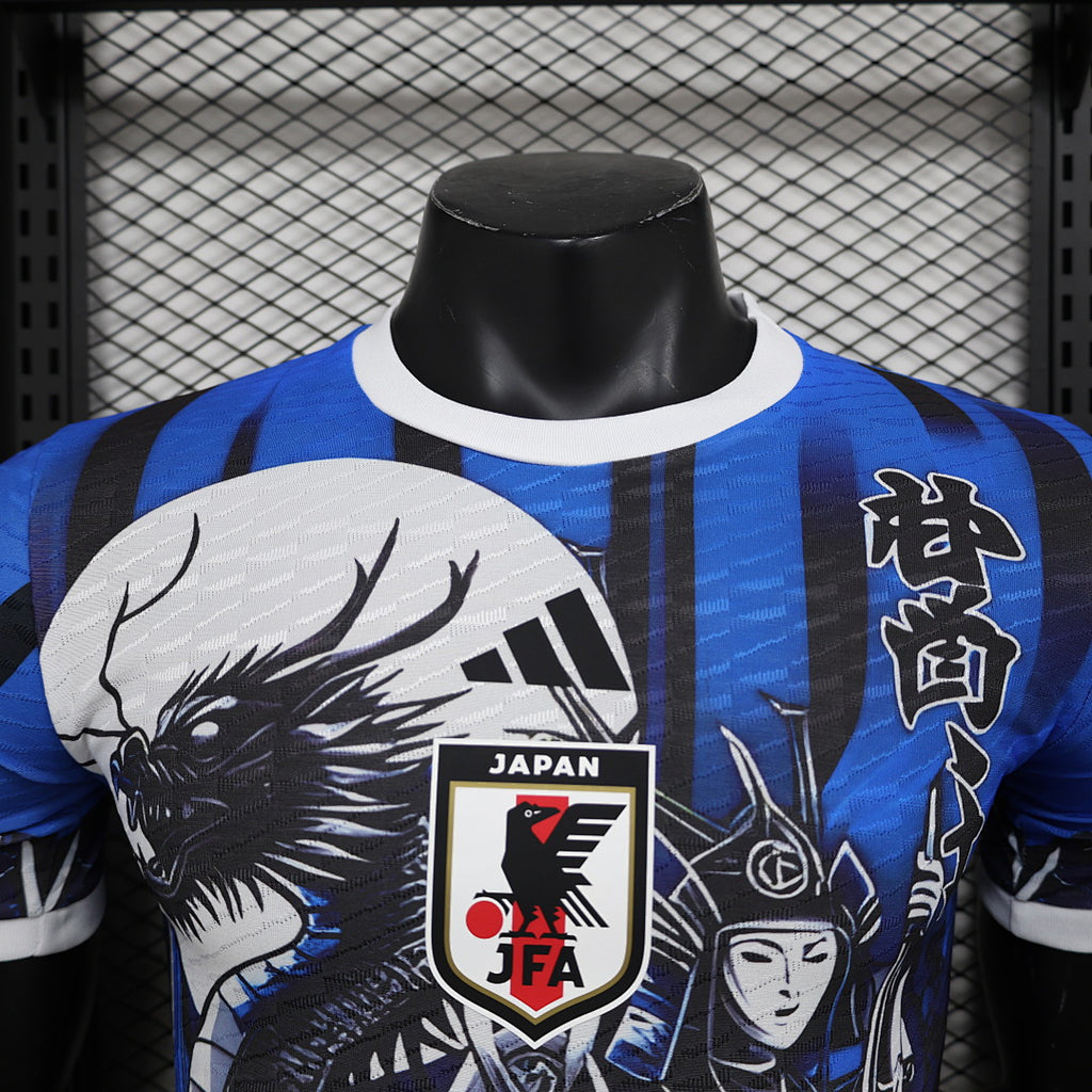 Camiseta Japón Azul y Negra Edición Especial 2024 Versión Jugador II - espalda