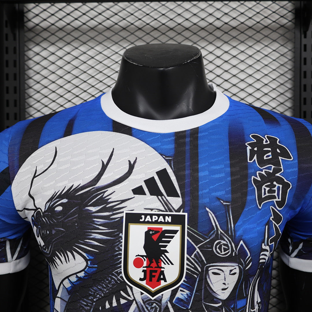 Camiseta Japón Azul y Negra Edición Especial 2024 Versión Jugador II - espalda