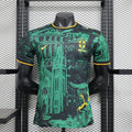 Camiseta Brasil Turquesa y Negra Edición Especial 2024 Versión Jugador - frente