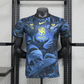 Camiseta Brasil Azul Marino y Azul Edición Especial 2024 Versión Jugador - frente