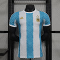 Camiseta Argentina Azul y Gris Claro Edición Especial 2024 Versión Jugador - frente