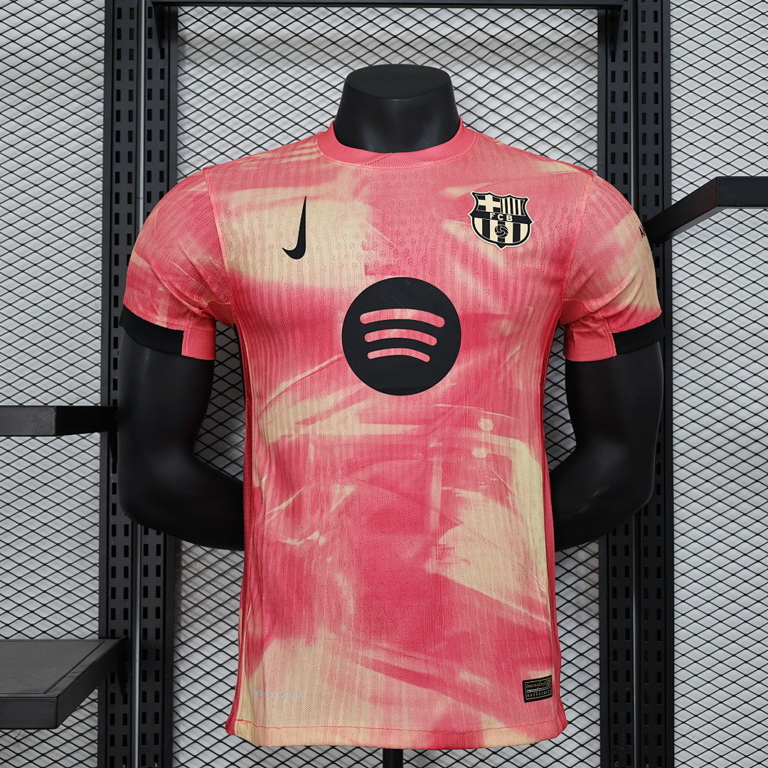 Camiseta FC Barcelona Roja y Gris Edición Especial 2024/25 Versión Jugador - frente