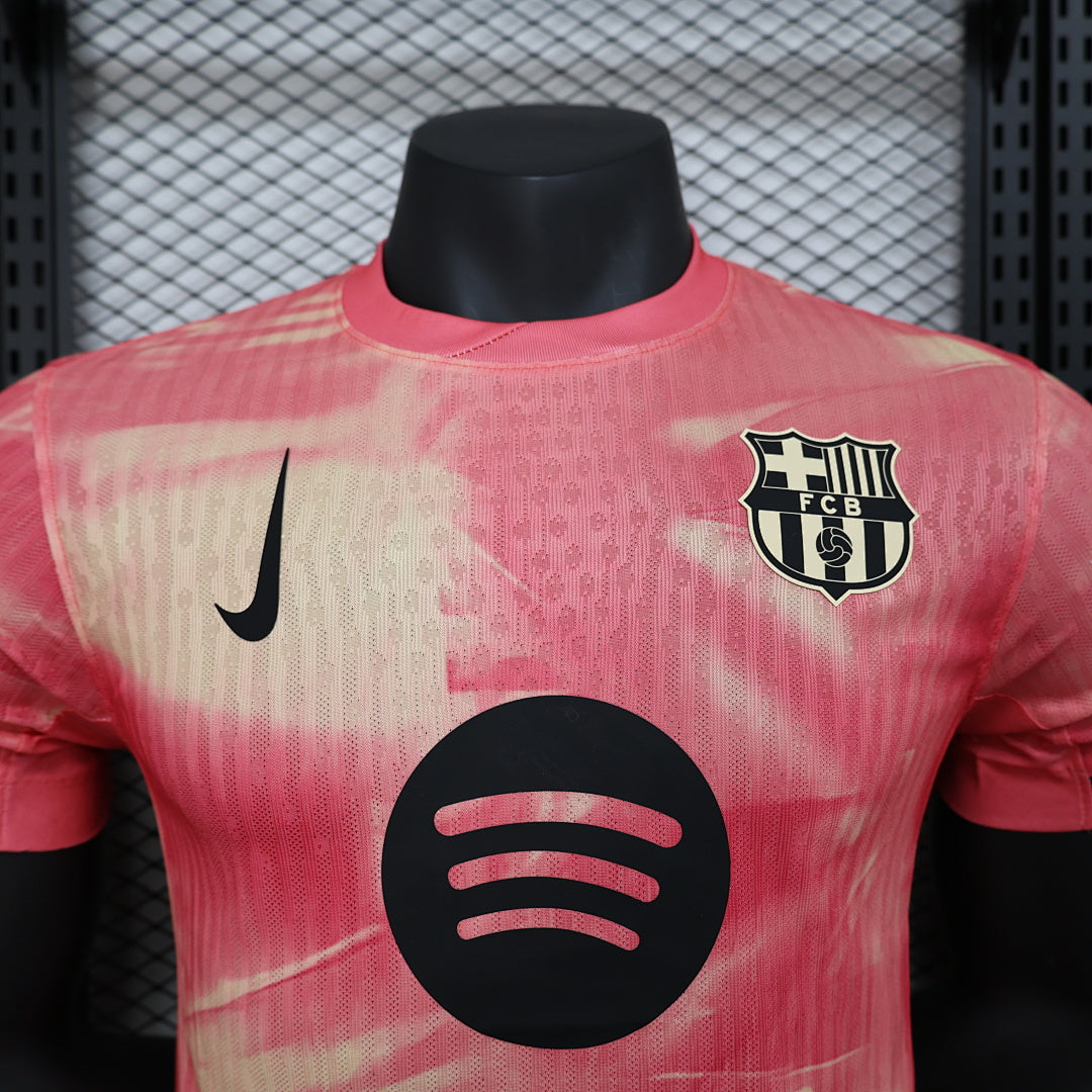 Camiseta FC Barcelona Roja y Negra Edición Especial 2024/25 Versión Jugador - espalda