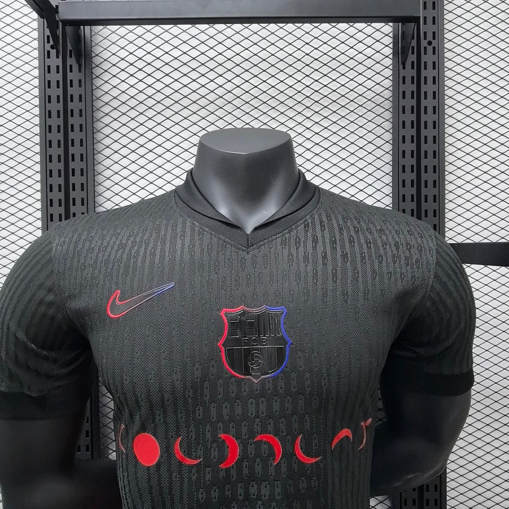 Camiseta FC Barcelona Visita Negra 2024/25 Versión Jugador - espalda