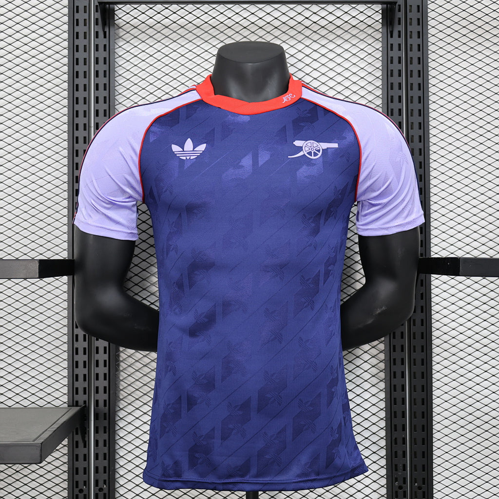 Camiseta Arsenal Azul y Azul Marino Edición Especial 2024/25 Versión Jugador - frente