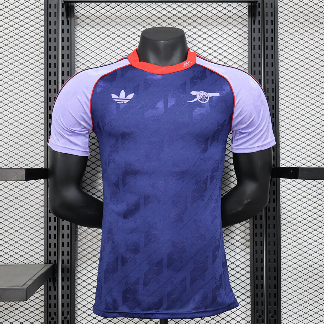 Camiseta Arsenal Azul y Azul Marino Edición Especial 2024/25 Versión Jugador - frente