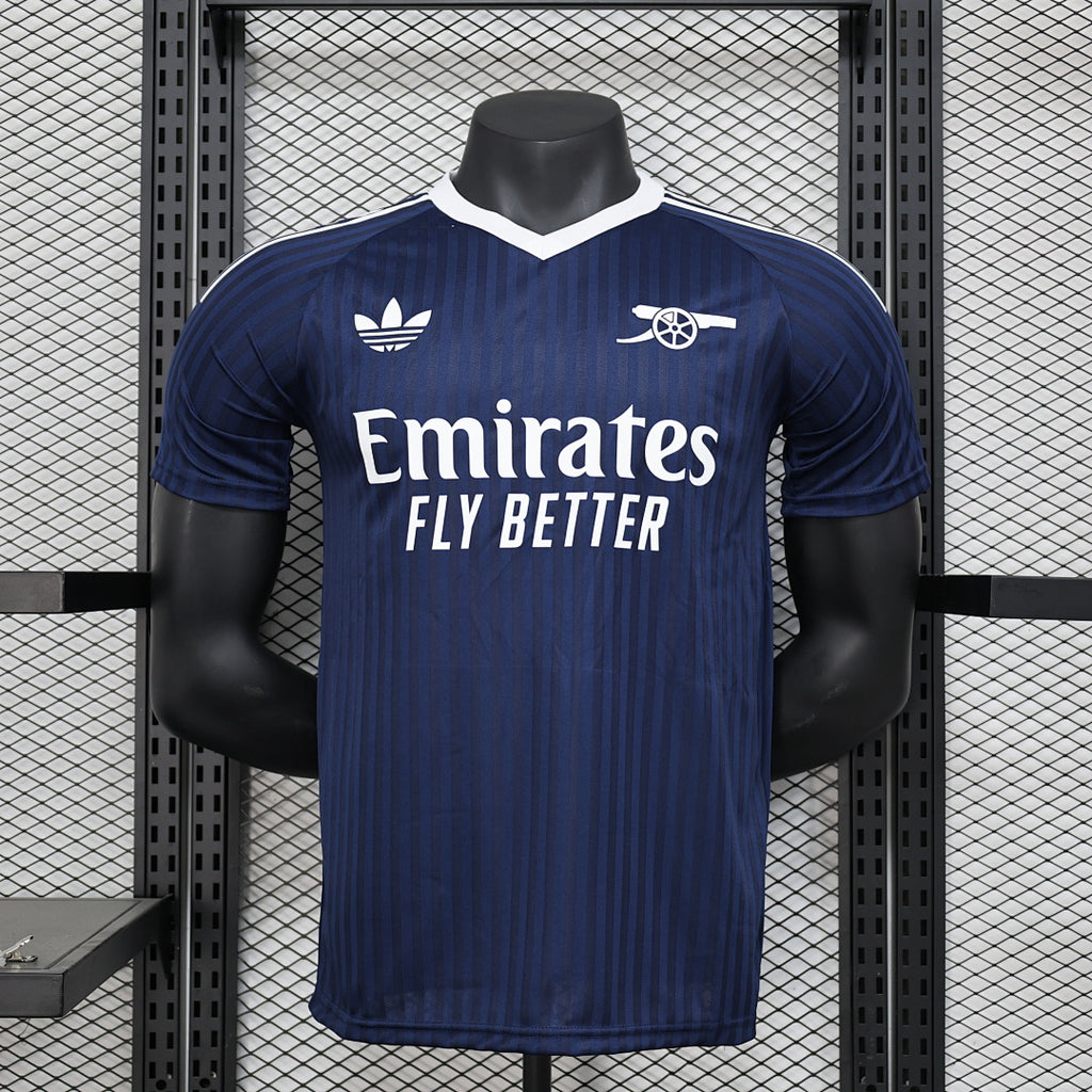 Camiseta Arsenal Azul Marino y Negra Edición Especial 2024/25 Versión Jugador - frente