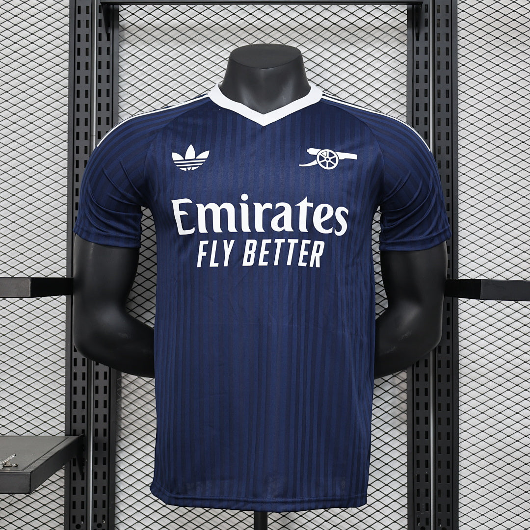 Camiseta Arsenal Azul Marino y Negra Edición Especial 2024/25 Versión Jugador - frente